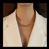 18K Gold Plated Necklace and Bracelet Set Necklaces mambillia 