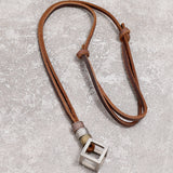 Adjustable Leather Necklace mambillia 