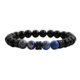 Blue Agate and Zirconium Bracelet mambillia 