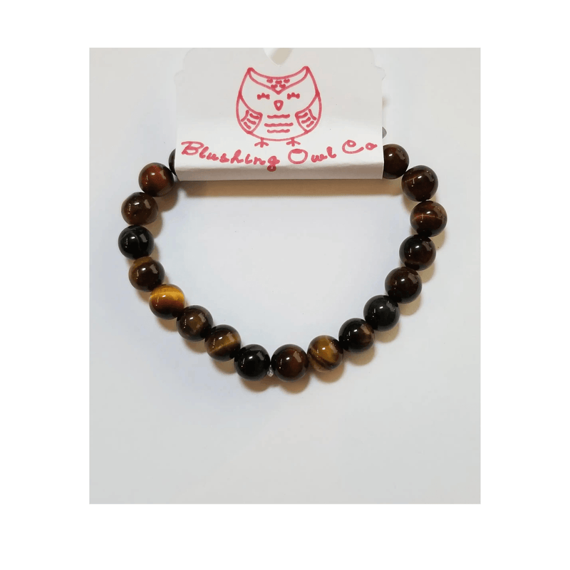 Blushing Owl Tiger Eye Stretch Bracelet mambillia 