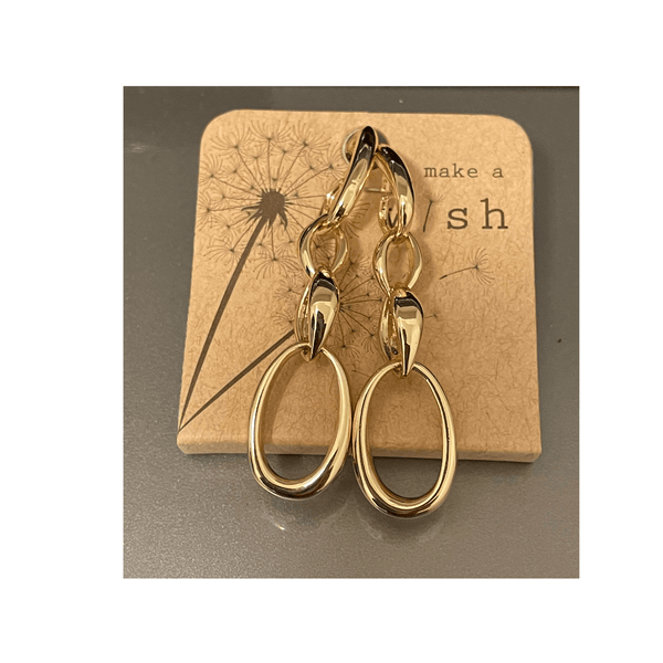 Chain link drop earrings mambillia 