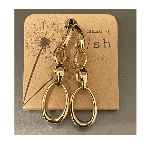 Chain link drop earrings mambillia 