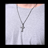 Cross Pendant Zirconium Necklace mambillia 