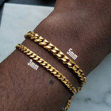 Cuban 3MM Link Small Bracelets mambillia 