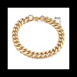 Cuban Link Large Bracelets mambillia 8inches Gold 