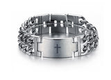 Double Chain Link Titanium Bracelet mambillia Prayer 