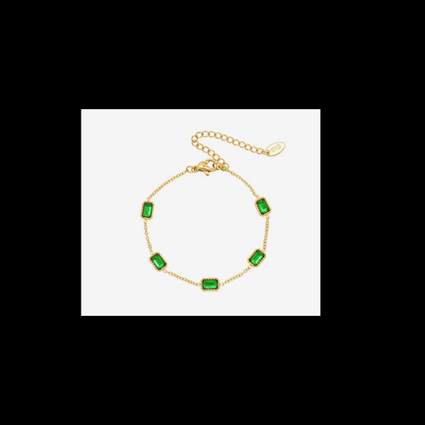 Emerald Titanium Steel Bracelet mambillia 