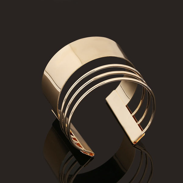 Geometric Hollow Bracelet mambillia Gold 