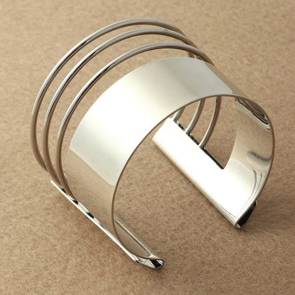 Geometric Hollow Bracelet mambillia Silver 