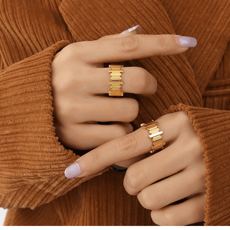 Geometric Irregular Ring Rings mambillia 