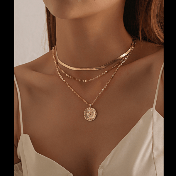 Gold Coin Necklace For Women mambillia 