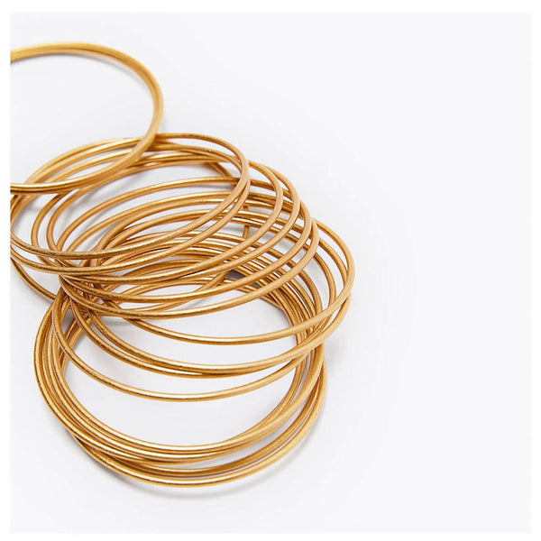 Gold Stackable Bangles mambillia 