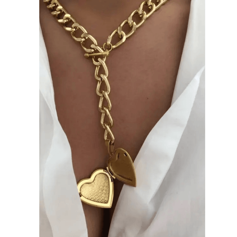 Heart Photo Necklace Necklaces mambillia 