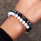 Hematite and Howlite Bracelets mambillia 