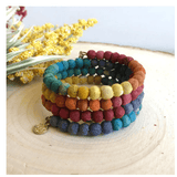 Kantha Rainbow Spiral Bracelet mambillia 