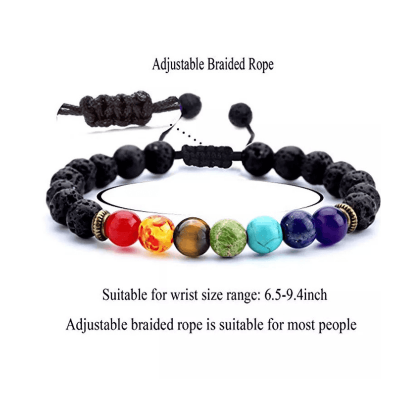 Lava Rock Chakra Bracelet Bracelets mambillia 