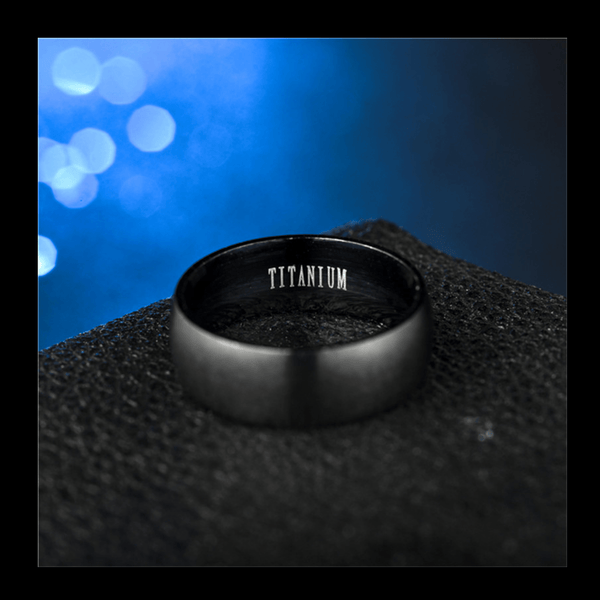 Matte Black Titanium Ring mambillia 6 