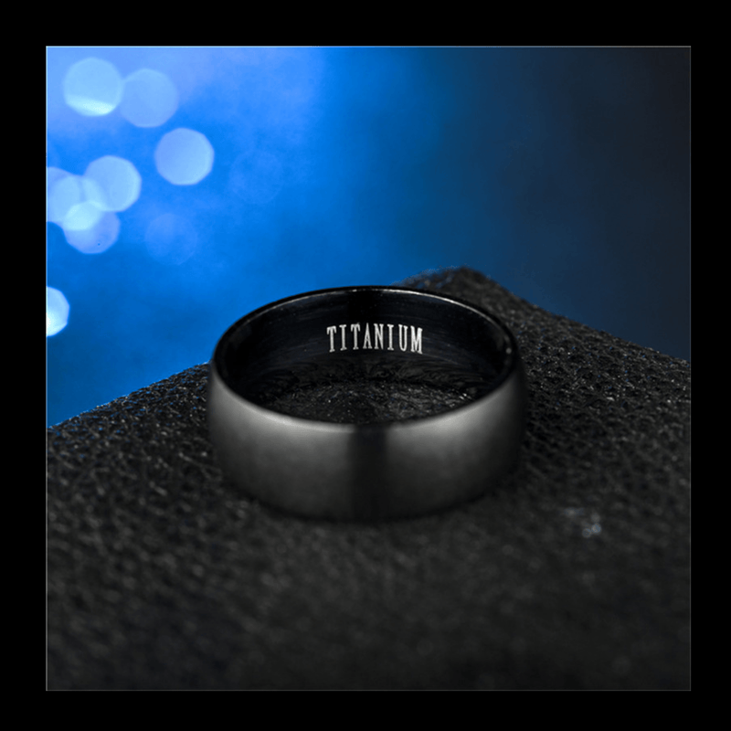 Matte Black Titanium Ring mambillia 6 
