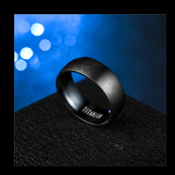 Matte Black Titanium Ring mambillia 8 