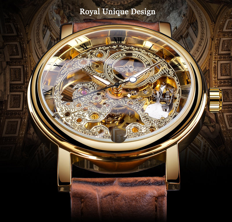 Mechanical Skeleton Watch Watches mambillia 