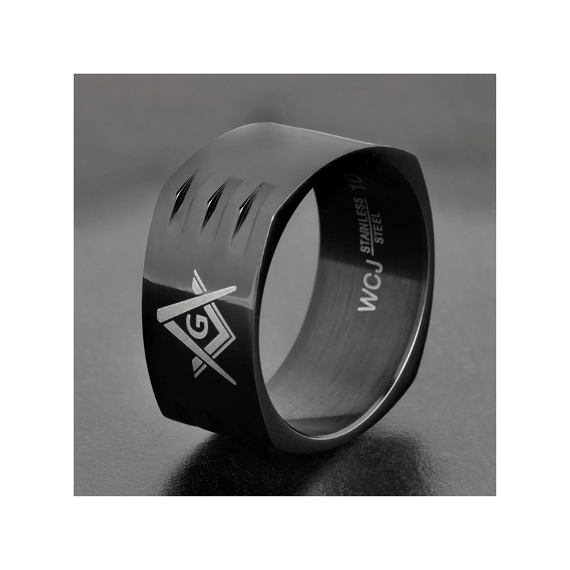 Mens Masonic Stainless Steel Ring mambillia 8 