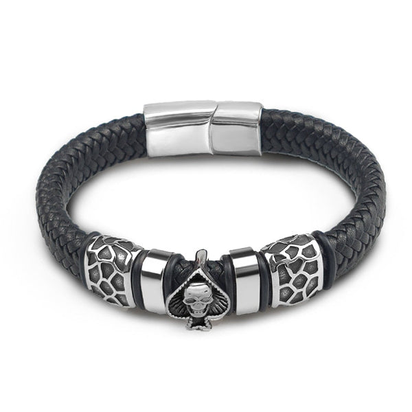 Men’s Spade Skull Head Bracelet mambillia 