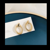 Retro Exaggerated Irregular Circular Geometric Earrings mambillia 