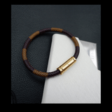 Snake Leather Bracelet mambillia Coffee 