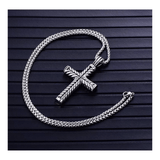 Stainless Steel Vintage Cross Pendant Necklace mambillia 