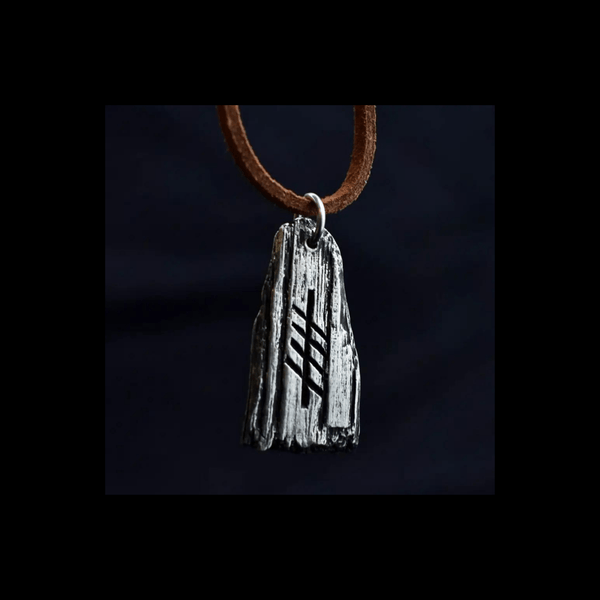 Straif Ogham Scottish Alphabet Pendant Necklace Necklaces mambillia 