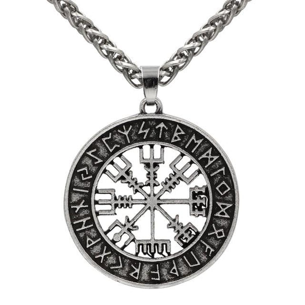 Viking Compass Rune Necklace Viking Necklace mambillia 