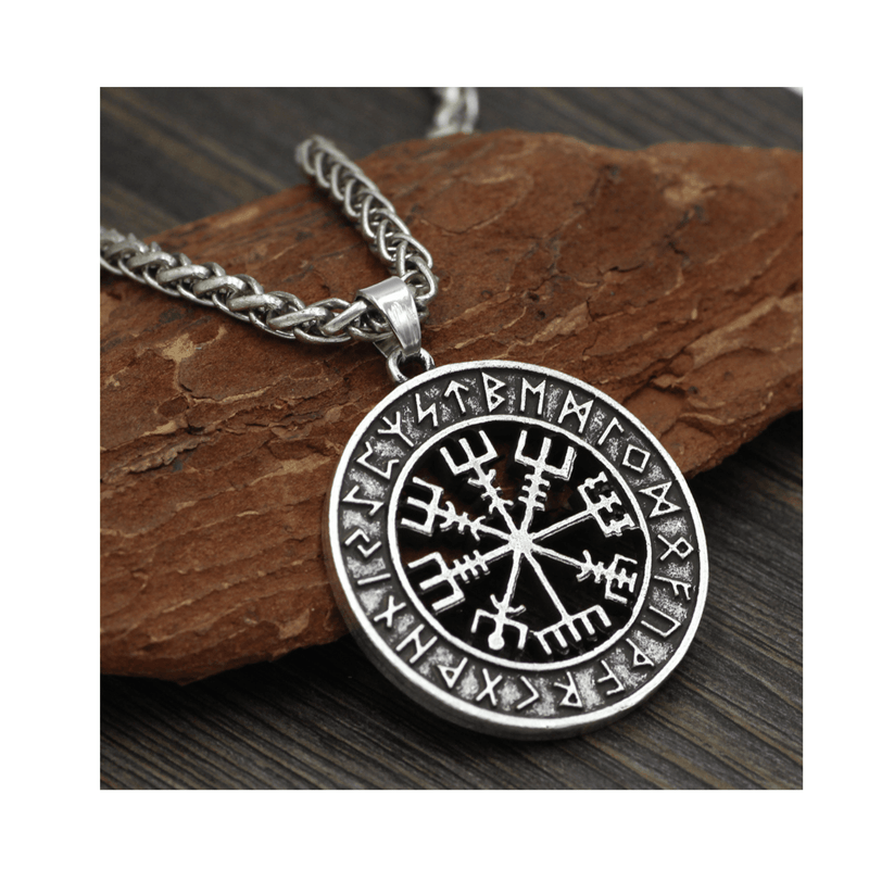 Viking Compass Rune Necklace Viking Necklace mambillia 