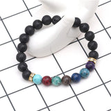 Volcanic Chakra Lava Bracelet mambillia 