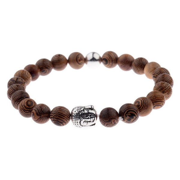 Wooden Bead Bracelets mambillia Buddha bracelet 